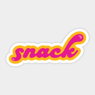 snack ( I'm a ) in pink Sticker